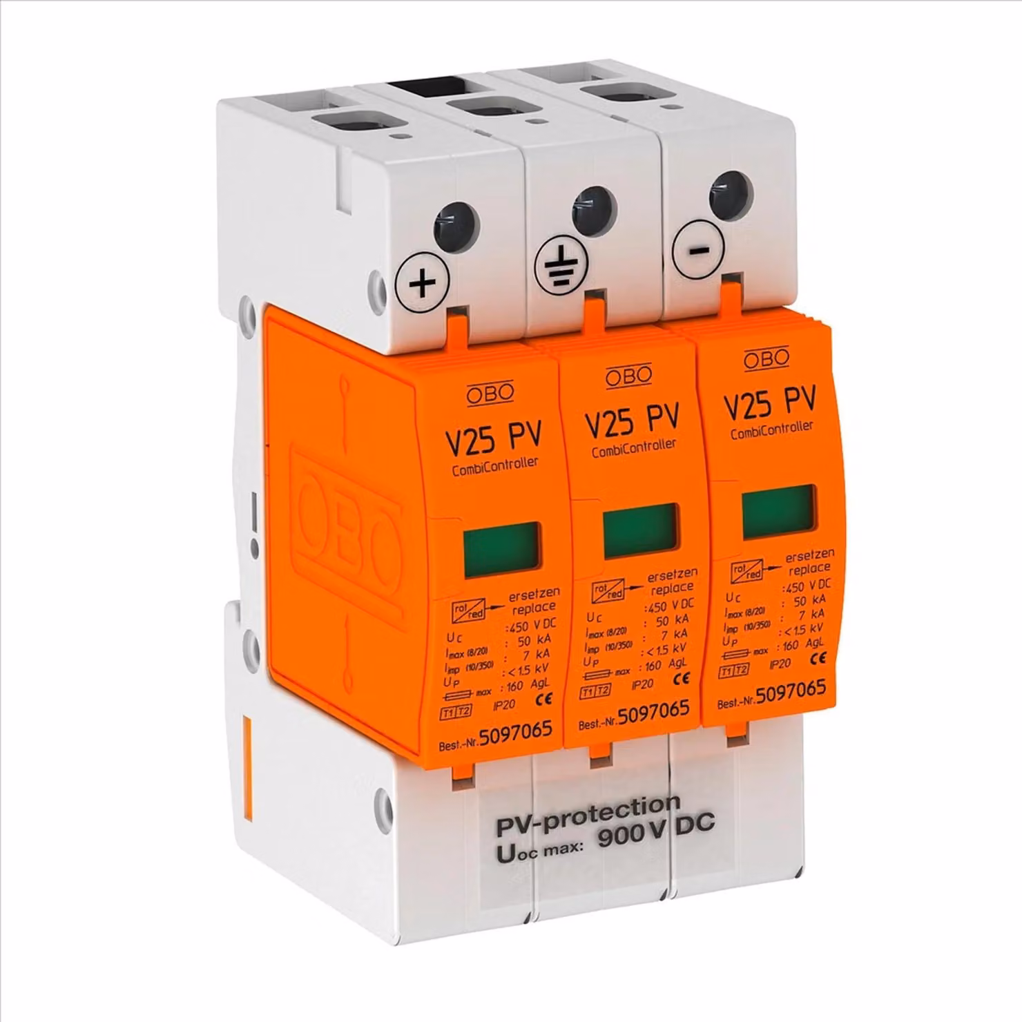 OBO CombiController V25, tripolare, fotovoltaico, 900 V CC, 1 pz.