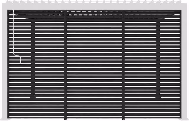 Set di 3 persiane Sweeek in alluminio per pergola bioclimatica, larghezza 1.3 m