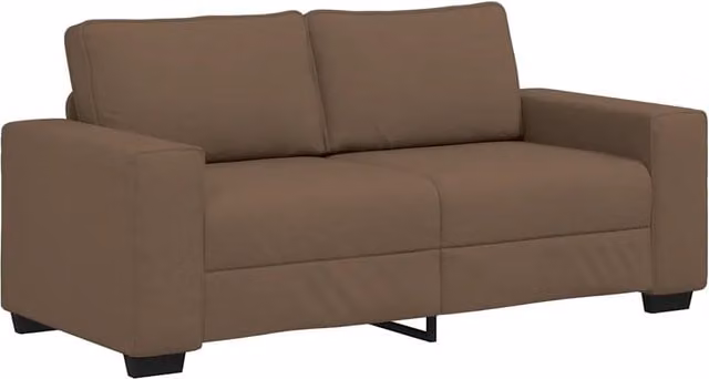 Divano | Divano da soggiorno | Sofa a 2 Posti Marrone 180x77x82 cm in Tessuto
