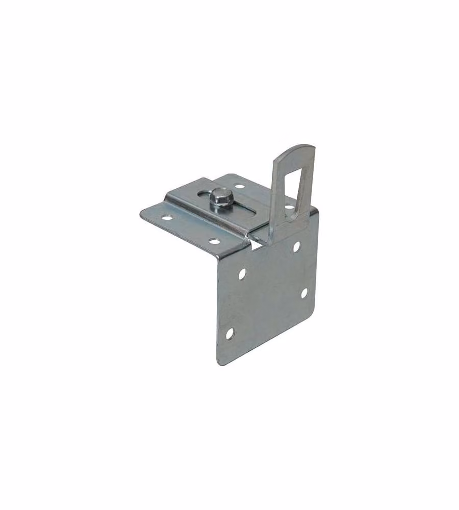 Attaccaglie regolabili per fissaggio pensili su barra 45x22 mm Squadra corta 2pz
