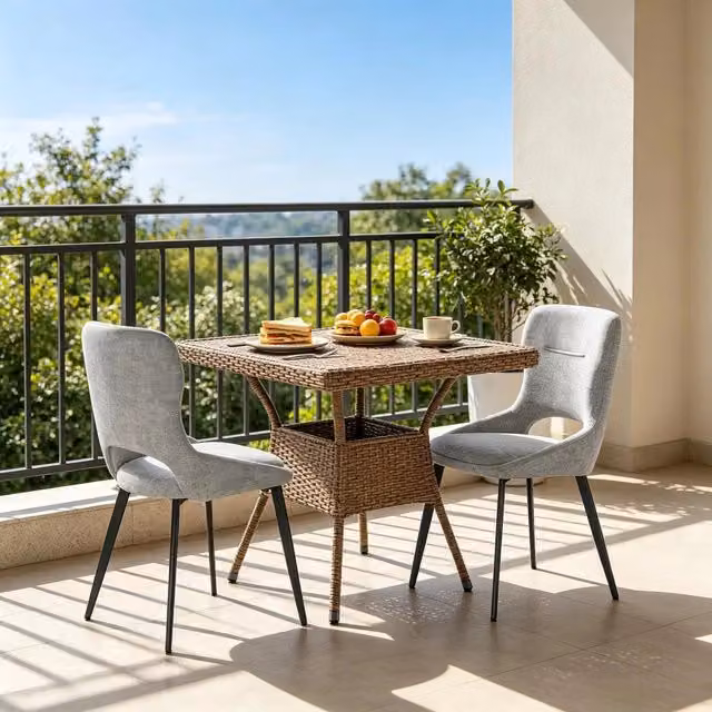 Sedia da pranzo moderna set da 2 in chenille grigio con schienale traspirante e struttura in metallo