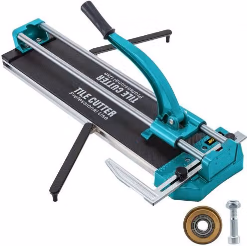 Tagliapiastrelle Manuale Professionale VEVOR in Alluminio Colore Turchese per Ceramica e Gres Porcellanato con Lunghezza di Taglio 800 mm