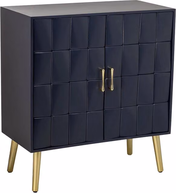 Mobile ingresso in legno nero 76x38x83h cm