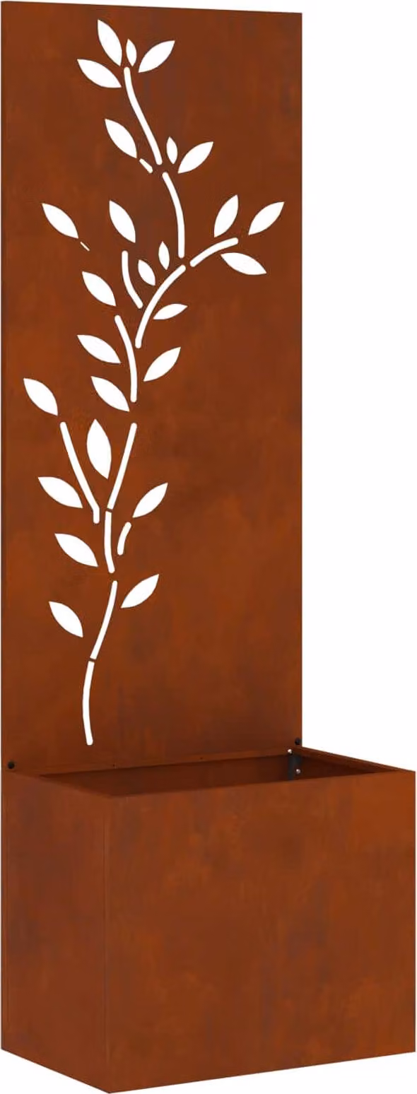 Schermo per privacy in giardino Floreale Ruggine 50 x 140 cm