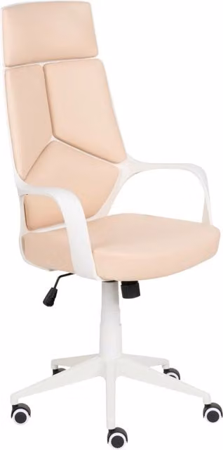 Sedia da ufficio BELIANI in pelle sintetica rosa, girevole a 360 gradi con braccioli e ruote, L/P/H: 64 x 64 x 120 cm – 1