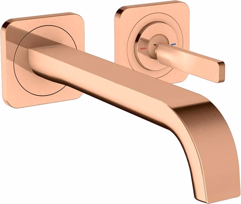 hansgrohe AXOR Citterio E Mitigeur monocommande de lavabo encastré avec rosaces pour montage mural, 36106300, 36106300