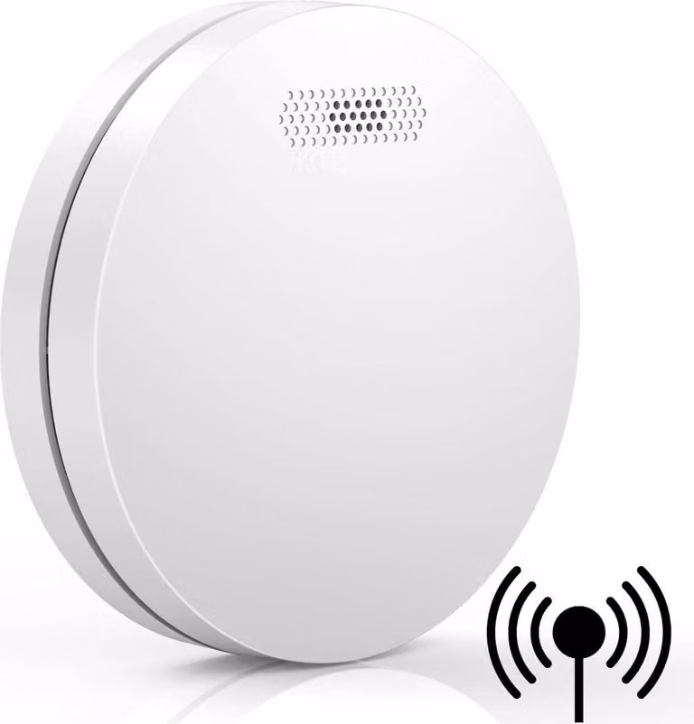 Aroha Link Rilevatore di Fumo Collegabile - Batteria da 10 Anni, Sensore Fumo Interconnesso - Allarme Anticendio