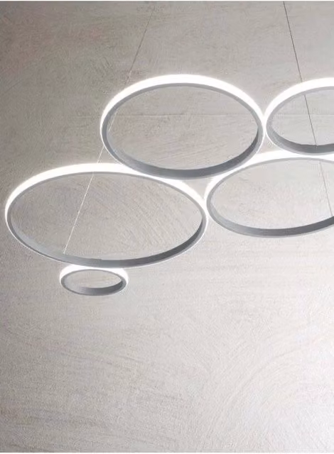 Lampadario a sospensione LED Ondaluce Pois Silver dimmabile in metallo – 1