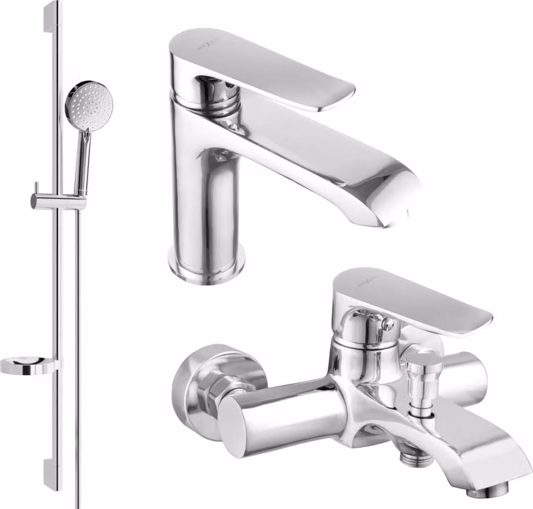 Mexen Pecos DS75 set da bagno, cromo - 72703DS75-00