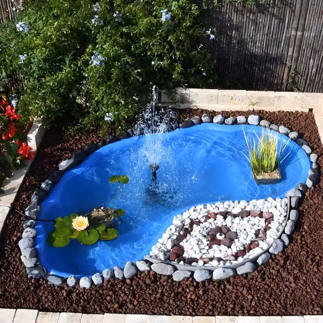 Laghetto da giardino nemi azzurro litri 270 da 180x100xh36