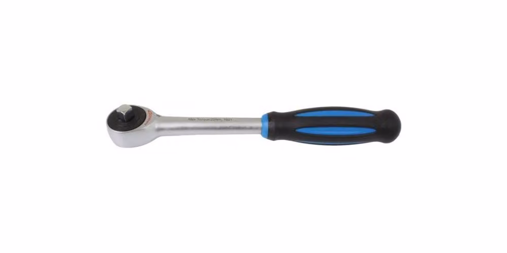 Chiave a cricchetto con attacco quadrato passante da 1/2" a 72 denti, professionale Asta A-KH6212 06664