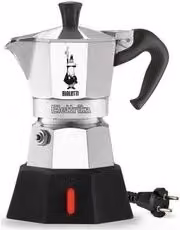 Moka elettrica Bialetti Elettrika da 2 tazze in alluminio Silver e Black
