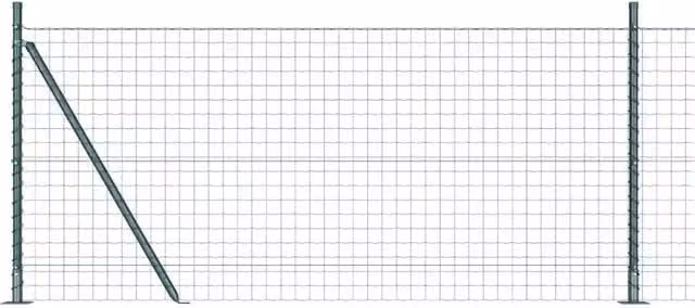 Recinzione da Giardino DESIGN IN in Acciaio e PVC Verde, L: 25 m, H: 0,8 m