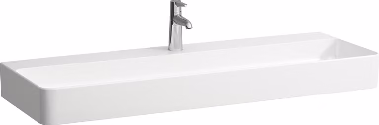 LAUFEN VAL lavabo, encastré, 1 trou pour robinet, sans trop-plein, 1200x420mm, H8102890001111, H8102890001111