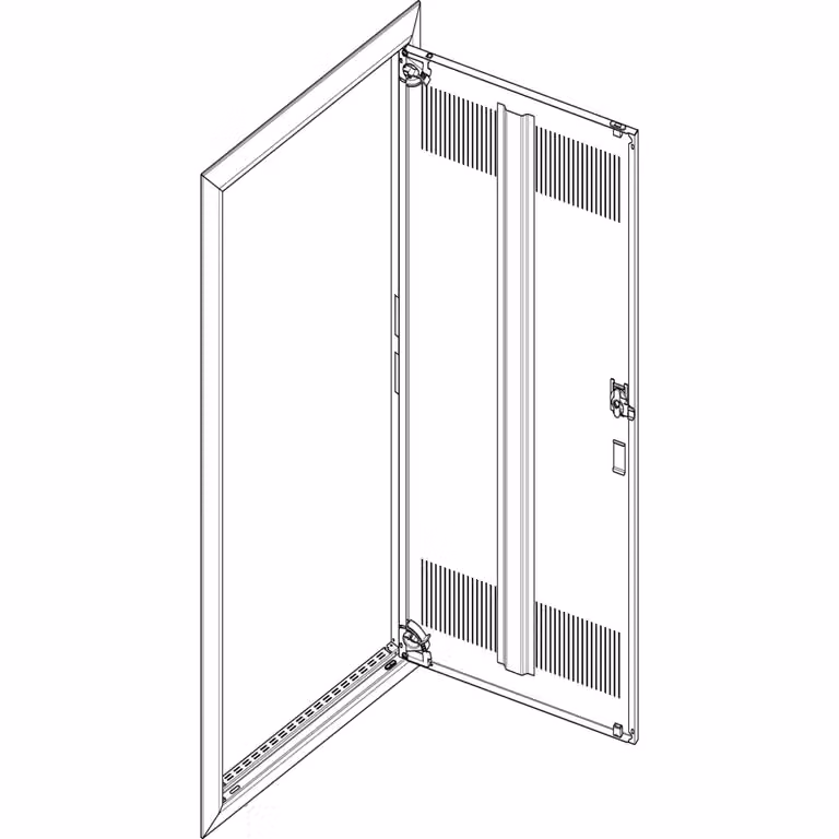 Telaio ABN + porta con fessura di ventilazione 2x7 per centralina di distribuzione da incasso, a 2 file GBRU27TL