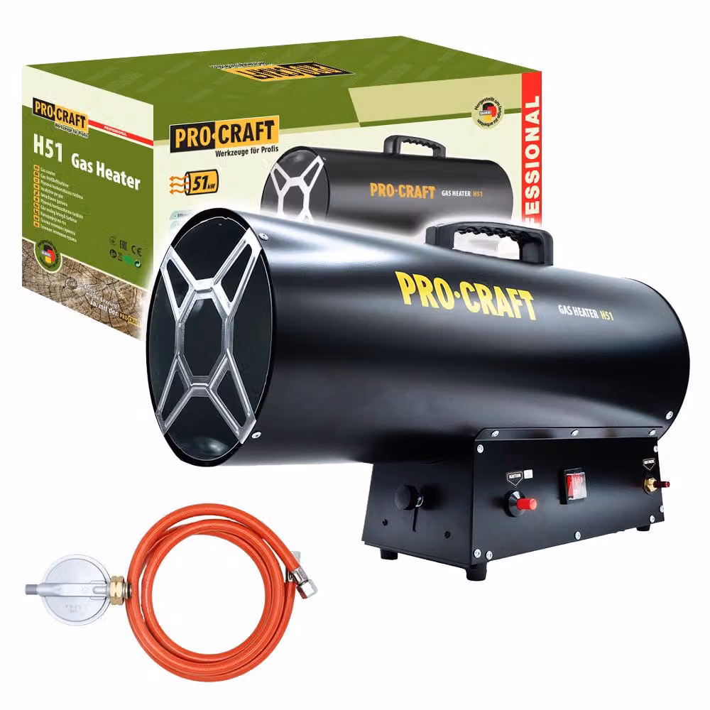 Riscaldatore ad aria calda a gas Procraft H51