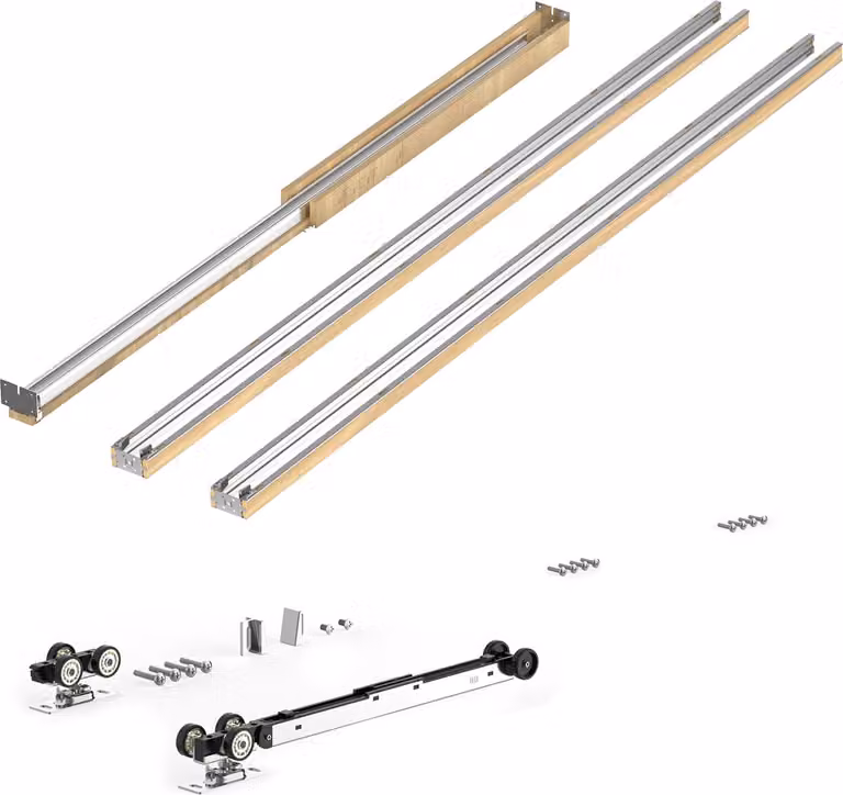 SucceBuy Set di telai per porte scorrevoli 610-762 mm (L) 2032 mm (H) in acciaio