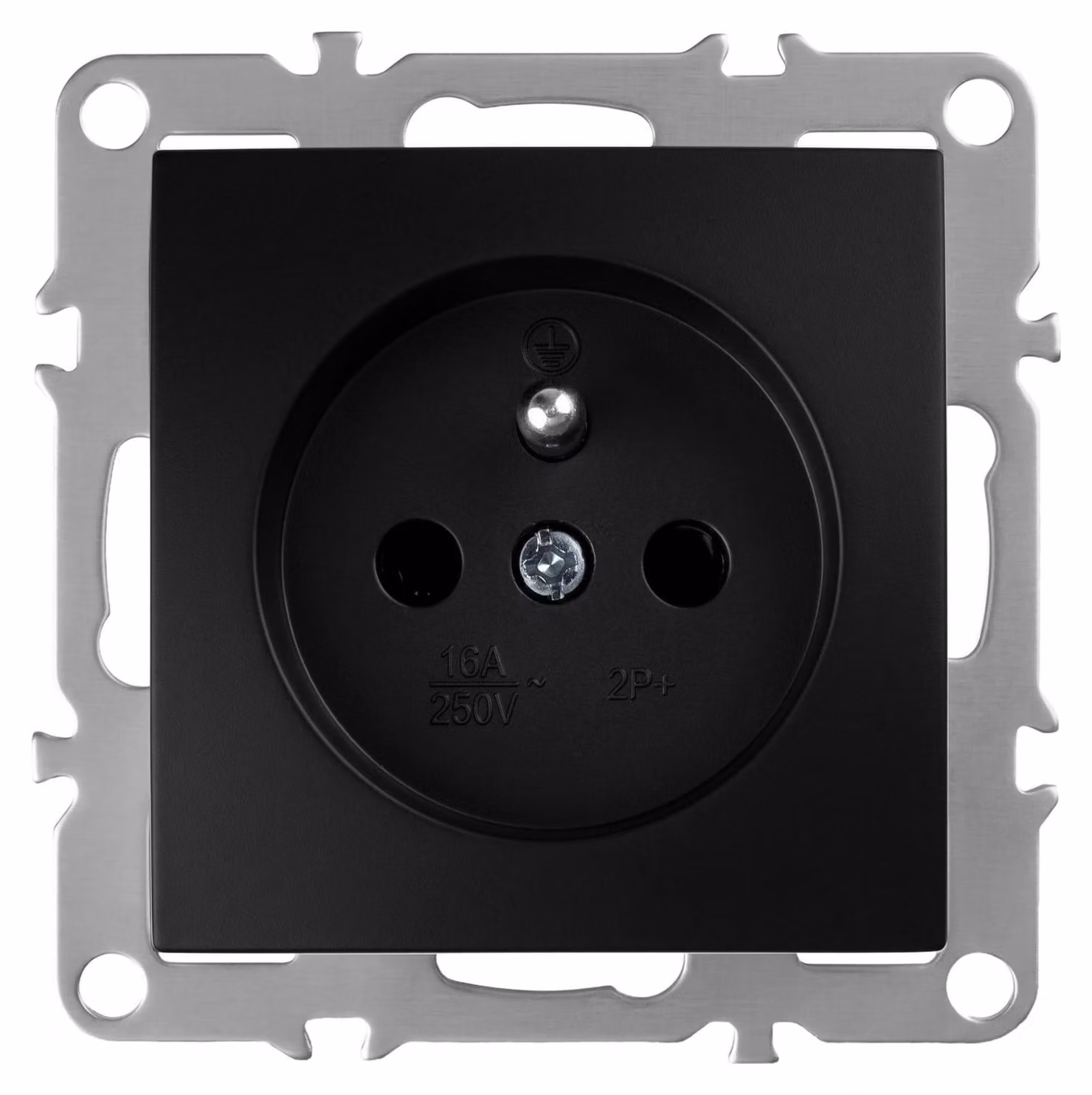 Presa Singola Con Messa A Terra Toolight Oste Jnh001-G Black