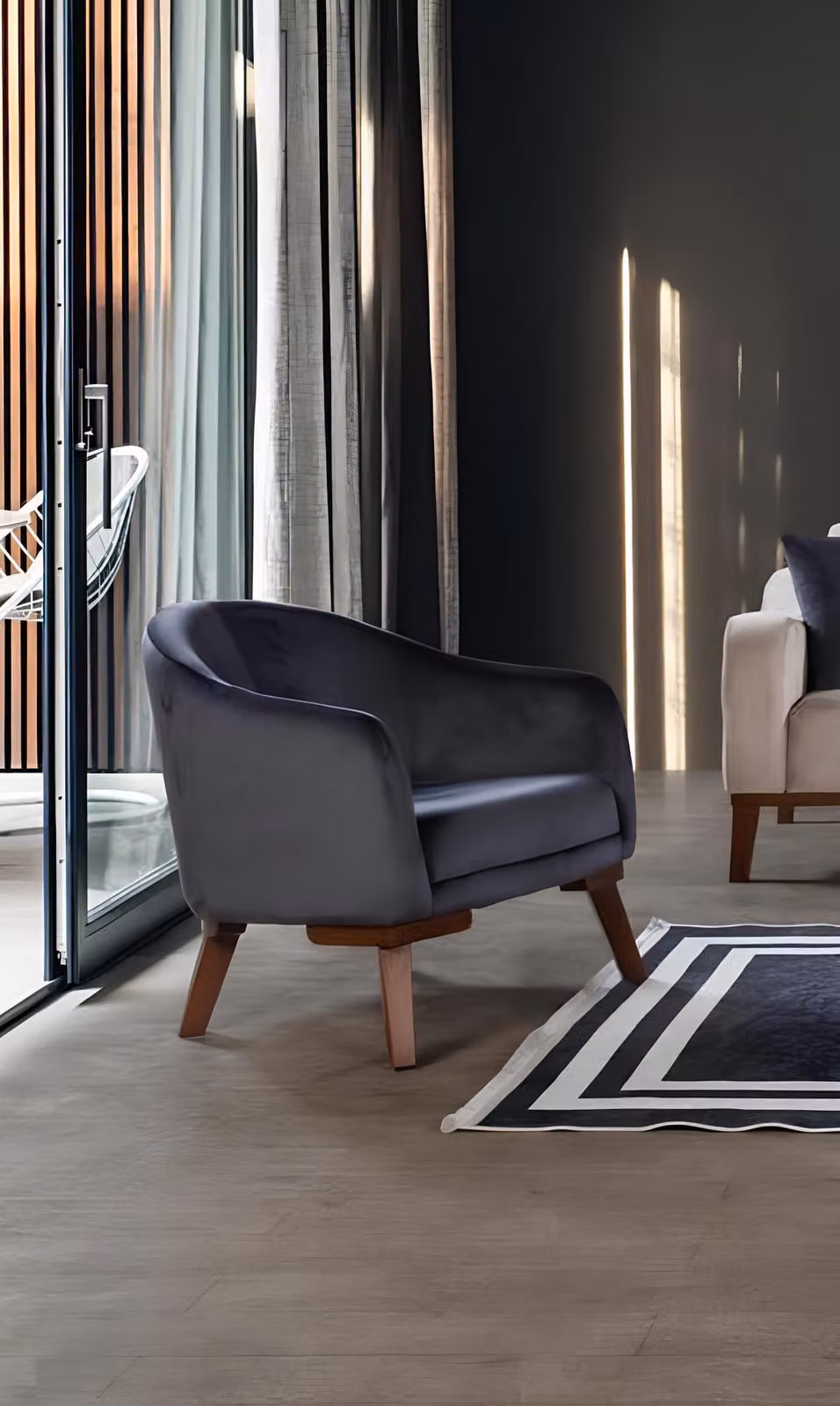 Sessel Couch Polster Sitz Designer Textil 1 Sitzer Couchen Polster Modern Design