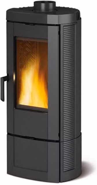 Stufa a legna Candy Nordica Extraflame, potenza 7,2 kW, capacità 206 m³, colore nero
