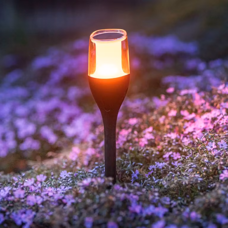 LUMILED torcia solare da giardino 64,5 cm con picchetto a terra Lampada solare a LED fiamma tremolante IP65 luce solare da giardino effetti fiamma torcia da giardino lampada fiamma lampada solare fiamma 1 pezzo