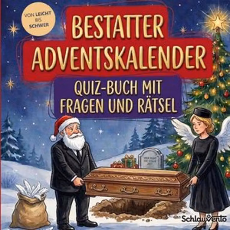 Calendario dell'Avvento per addetti ai funerali: libro di quiz con domande e indovinelli