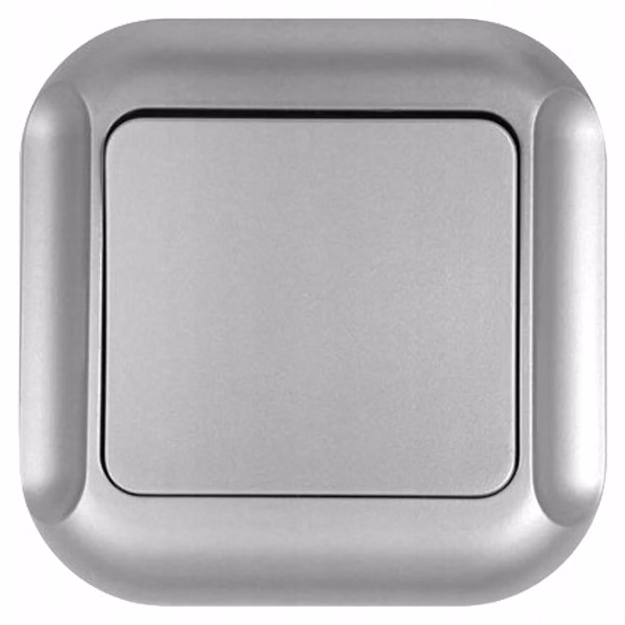 Interruttore da incasso Timex-Elektro Topaz, colore argento, integrato