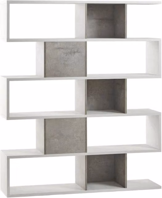 Libreria Modulare H178 L150 Kit Ossido Bianco cm 150x38x180h - Sarmog