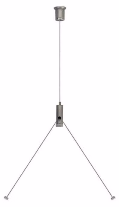 Cavo a Y trapezoidale, cilindro, 1,5 m, 1 pz - Cavo di sospensione per apparecchi di illuminazione ZSPT2Z190