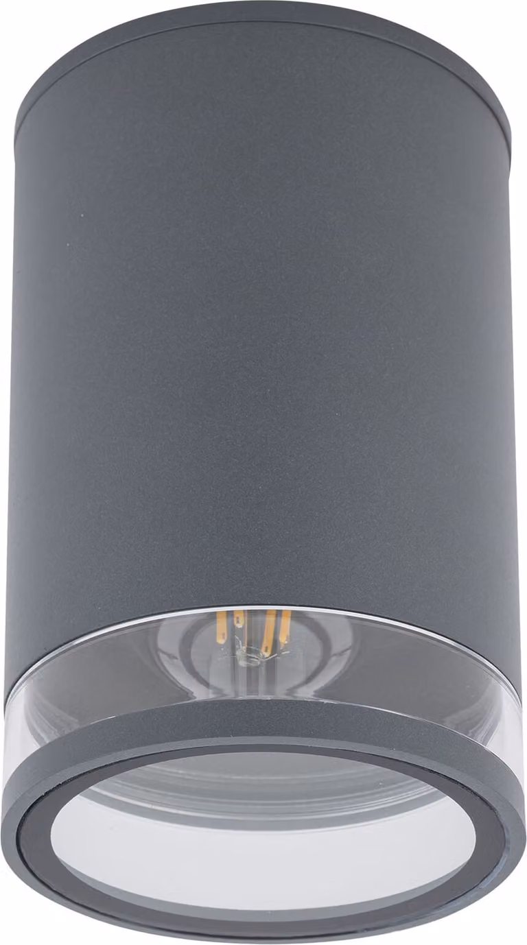 Lampada da esterno a incasso da soffitto, grigia, rotonda, E27, 25 W, Nowodvorski ROCK