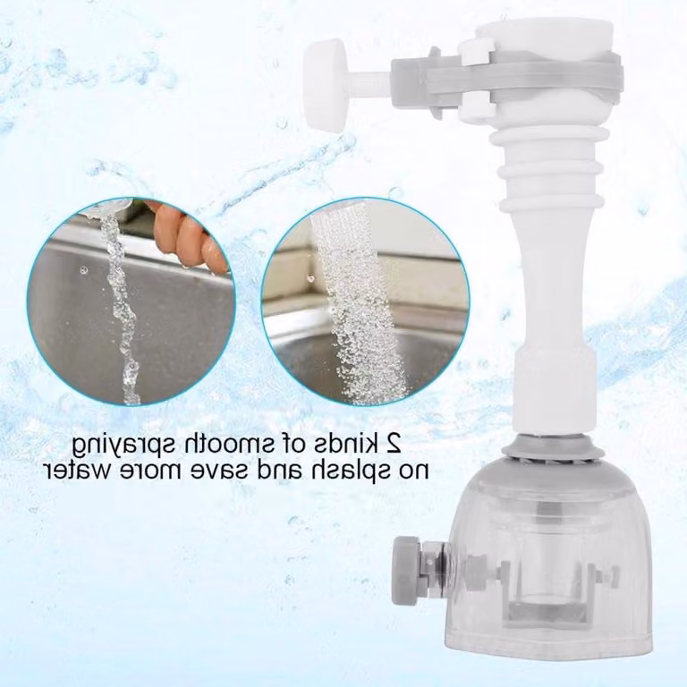 Prolunga flessibile e resistente agli schizzi per il risparmio idrico in cucina, lunga 13 cm, ideale per rubinetti da cucina e