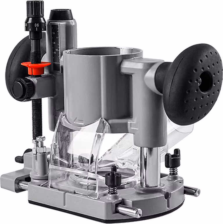 Compatto alluminio Plunge Router staffa fresatura rifilatura macchina base rifilatura fresatura scanalature apertura intaglio Rack