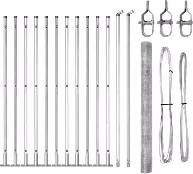 Palo per recinzione in acciaio DESIGN IN Argento H: 140 cm, L: 12 cm, P: 3,2 cm