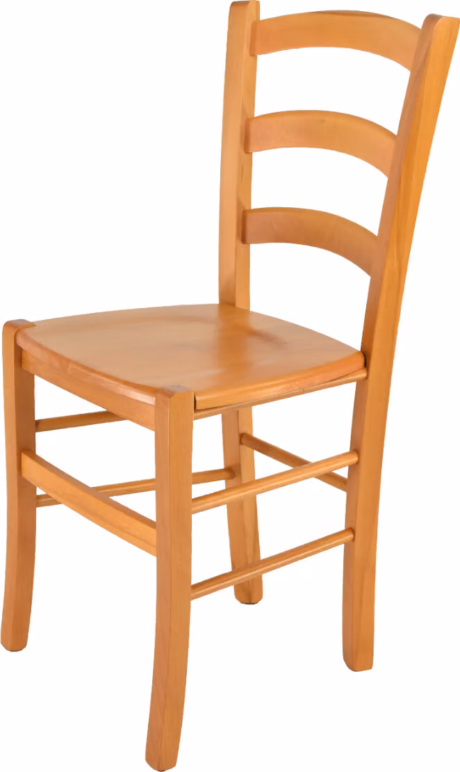 t m c s Tommychairs - Sedia VENICE per cucina e sala da pranzo, struttura robusta in legno di faggio laccato nel colore miele e seduta in legno