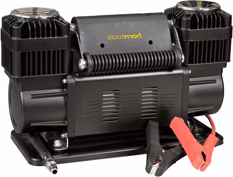 Compressore portatile - pressione di esercizio di 8 bar - tubo dell'aria compressa da 7 metri - compatto e trasportabile
