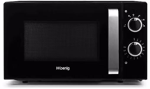 Forno a microonde H.Koenig VIO8 da 20 l, potenza 700 W, Nero – 1