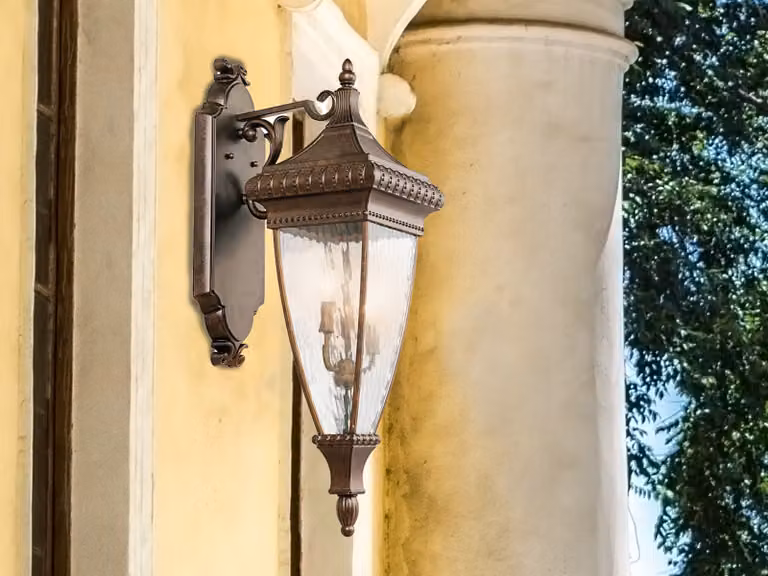 Applique da esterno in bronzo spazzolato E14 60W Venetian Rain Kichler