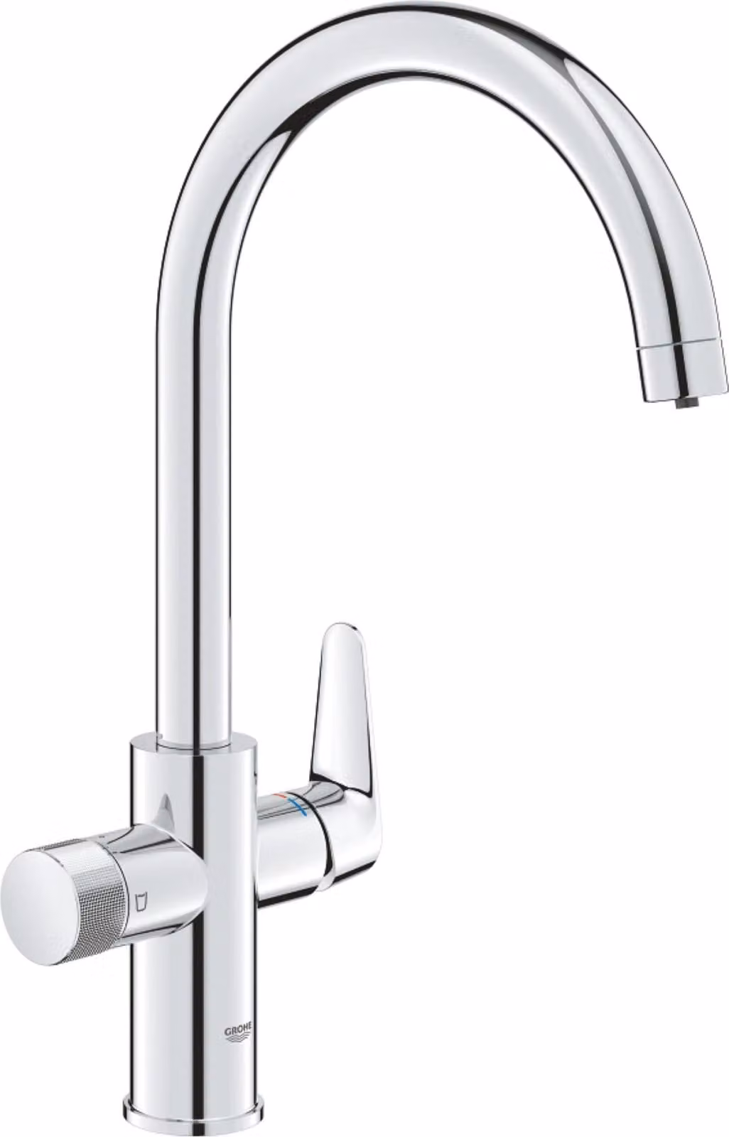GROHE Blue Pure Baucurve Mitigeur d'évier, bec en C, portée 223mm, 30580000, 30580000