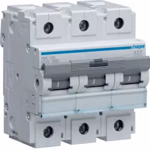 Interruttore differenziale a 3 poli, 15 kA, curva C, 125 A, 4,5 moduli