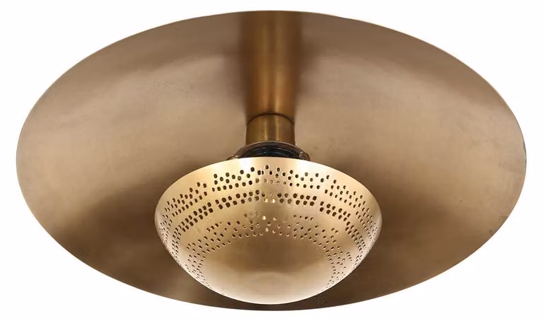 Plafoniera - bronzo - Brass - plastica metallo - Ø 42cm - E27 - 3681BR - Anne Lighting