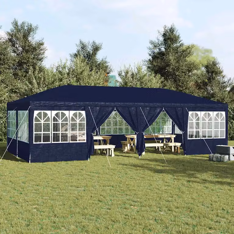 Tenda Party vidaXL Blu in Poliestere L: 800 cm, P: 400 cm, H: 266 cm