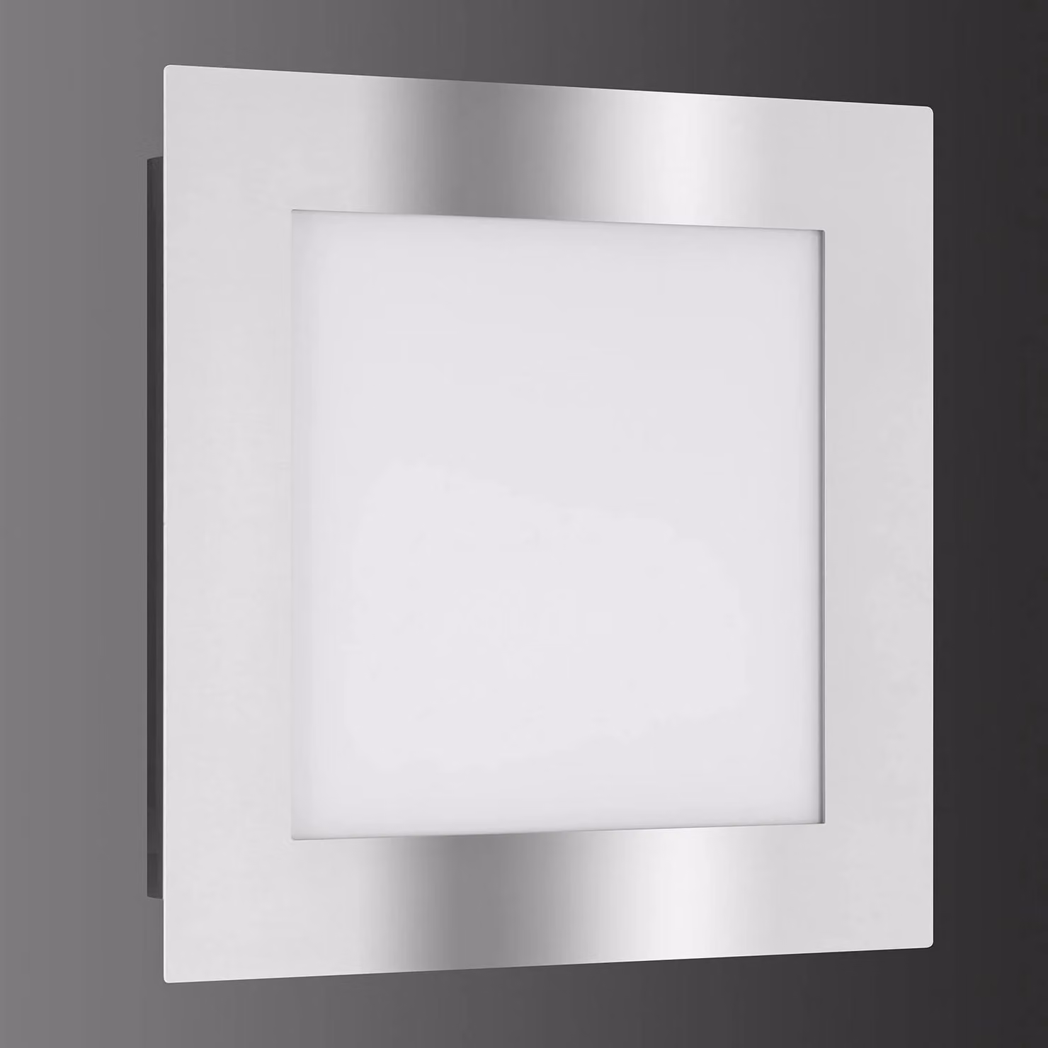 LCD Applique da esterni LED 3006 in acciaio inox, Alluminio / Grigio / Zincato, Acciaio Inox, Moderno