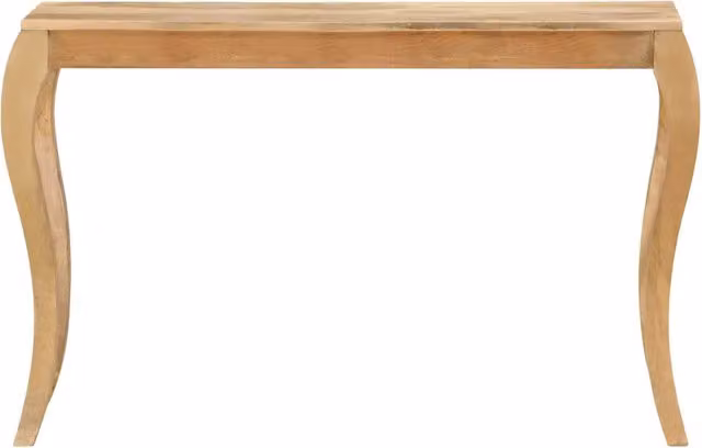 Tavolo Consolle vidaXL in Legno di Mango Marrone e Bianco L/P/H: 118 x 38 x 76 cm