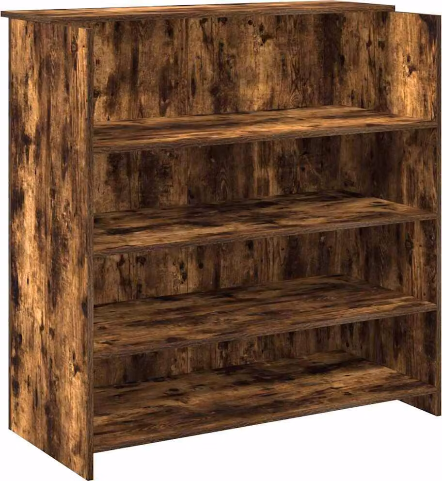 Banco Reception Rovere Fumo 100x50x103,5cm in Legno Multistrato
