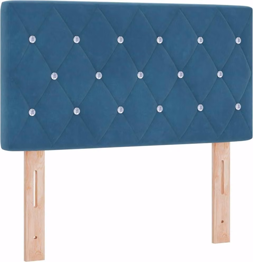 Testiera Blu Scuro 80 cm Velluto