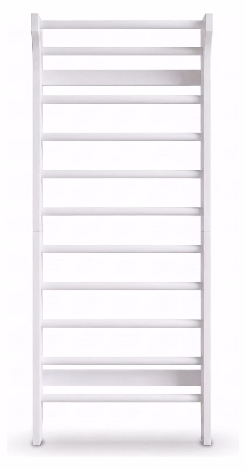 Parete d'arrampicata in legno Buxibo - parete d'arrampicata per interni - attrezzi da gioco per bambini - 220x78x8 cm - bianco