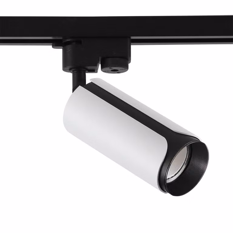 MasterLED Faretto monofase GU10 Spot orientabile Faretto per binario elettrico Faretto da soffitto Sistema a binario Bianco Nero
