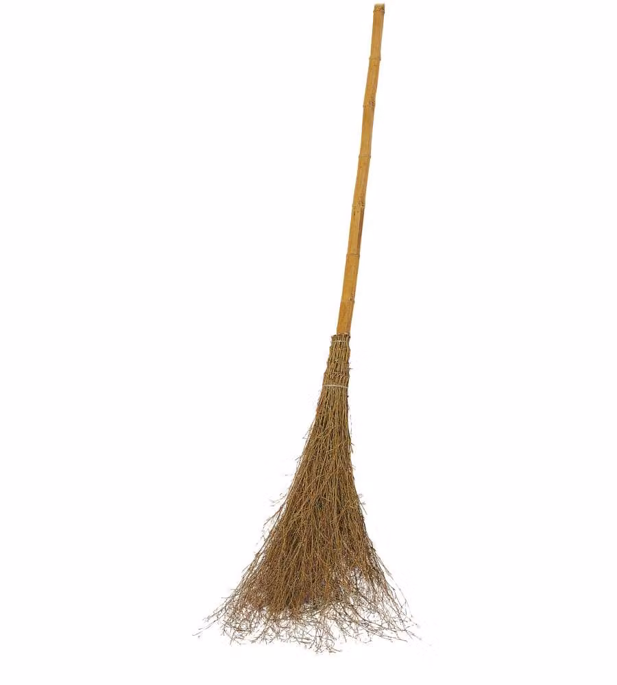 Verdelook Scopa in Bambù - 205 cm - Completa di Manico