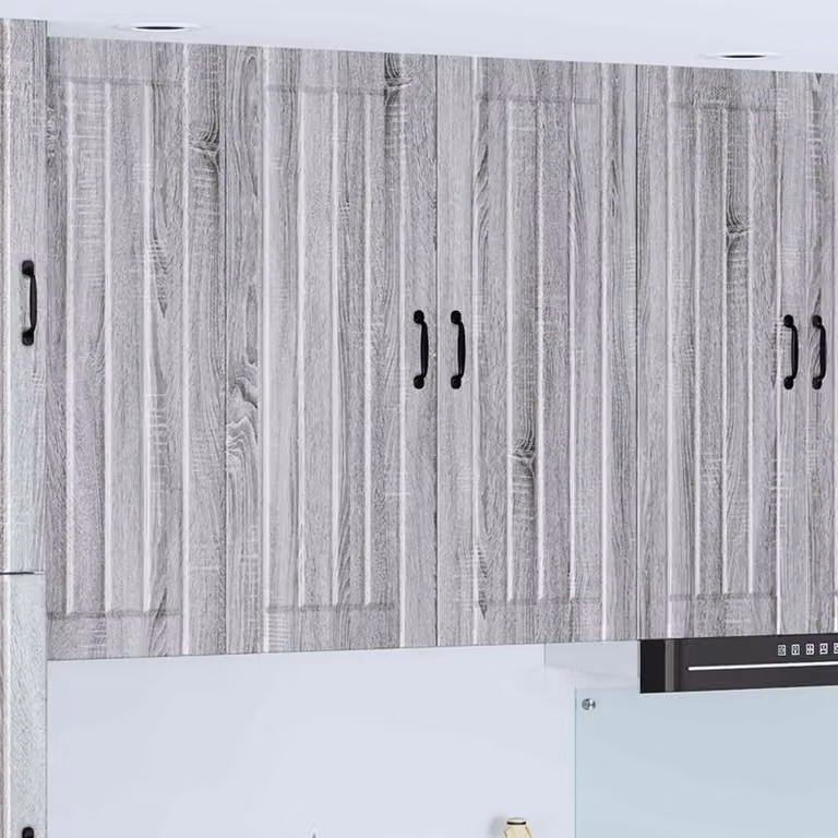 Armadietto a muro da cucina vidaXL LUCCA Grigio, L: 80 cm, P: 31 cm, H: 100 cm