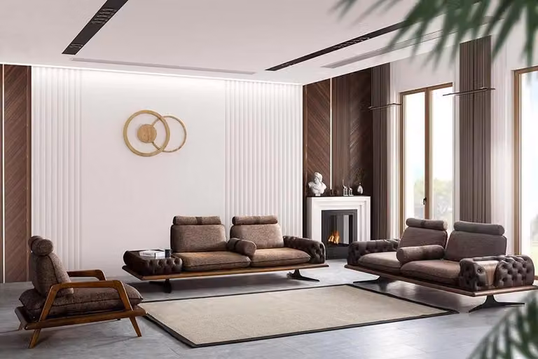 Luxus Sofagarnitur 4tlg. Sofa Couch Set Gruppe Sitzpolster Couchen Sofas
